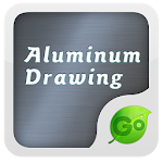 Cover Image of Download Aluminum Drawing GO Keyboard 1.0 APK