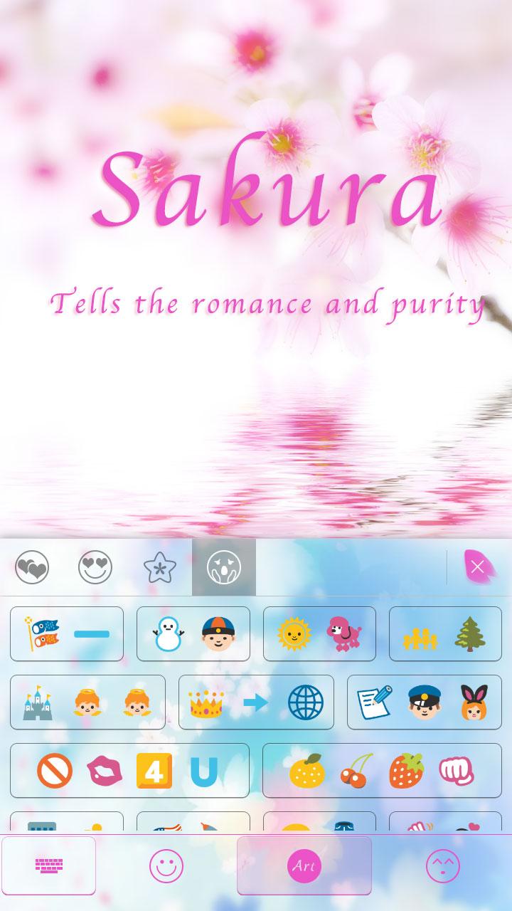 Sakura Theme for Kika Keyboard Screen 2