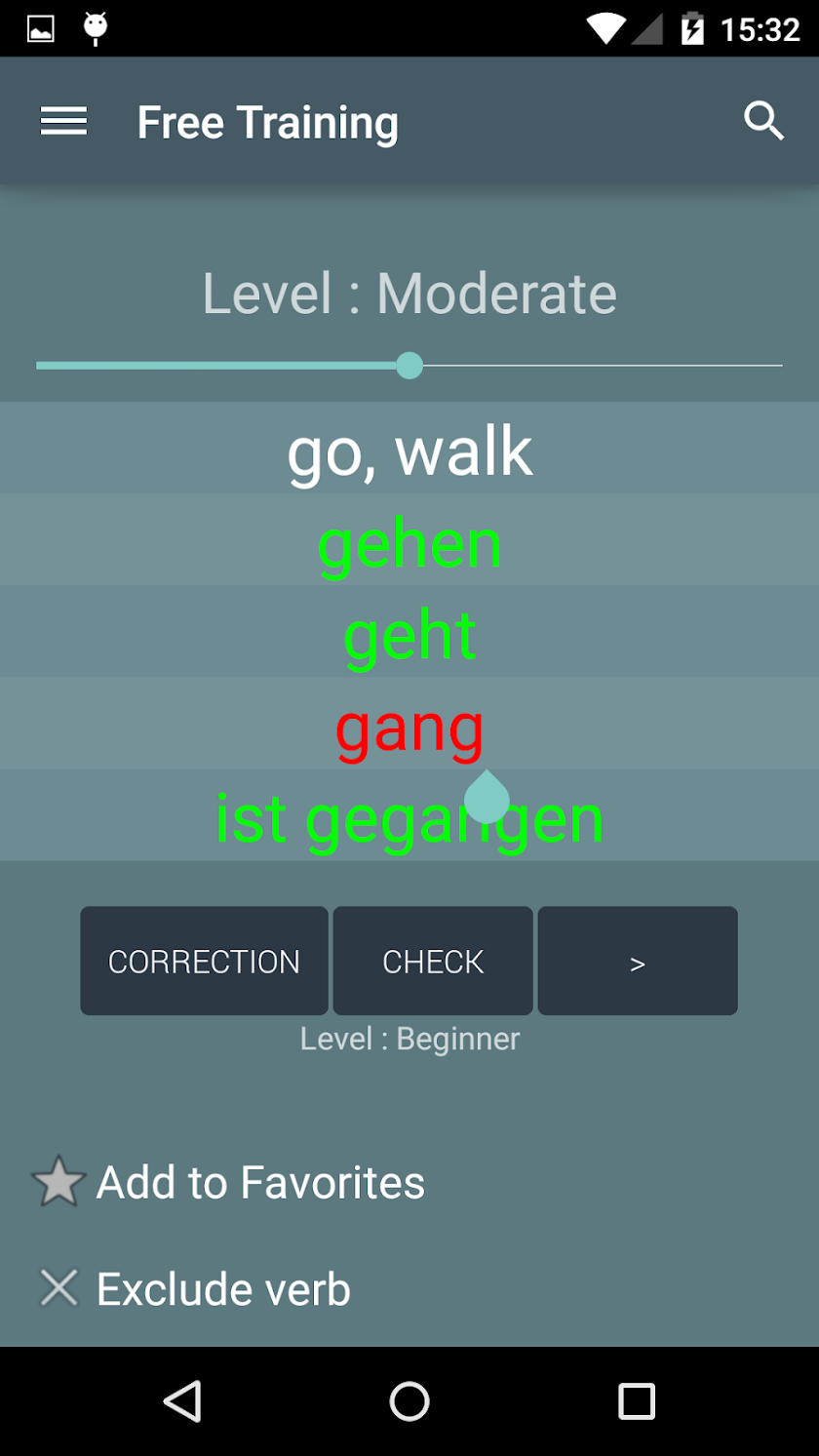 German Irregular Verbs Pro Screen 2