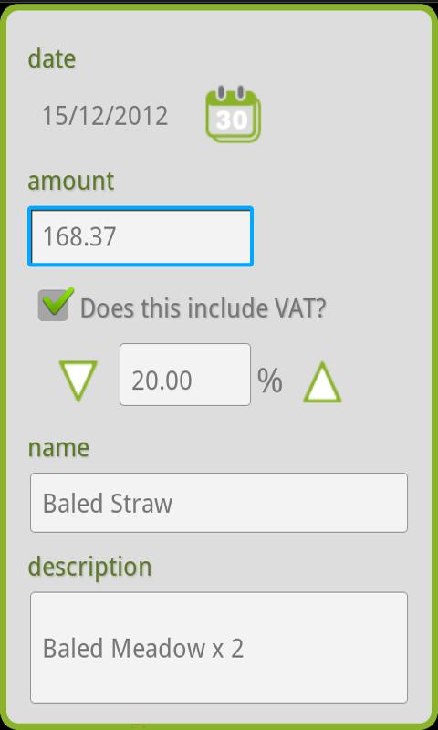 Cash Book - screenshot