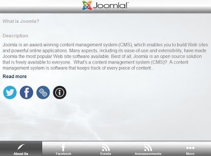 Joomla open source CMS