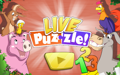 Android-Anwendung Live Puzzle! Farm Numbers kids Screenshot