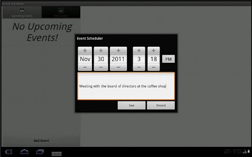 Free Download Events Scheduler APK