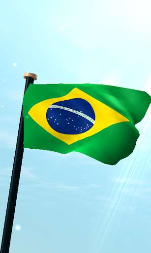 Brazil Flag 3D Free Wallpaper