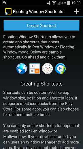 Floating Window Shortcuts