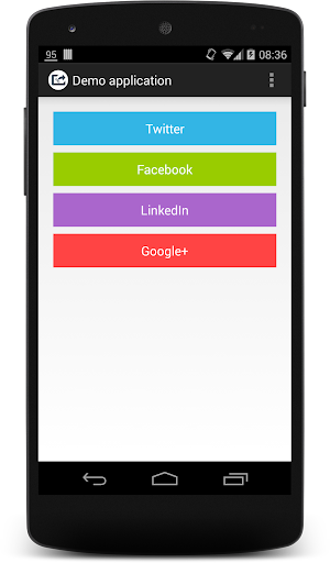 SocialURLShare Demo app