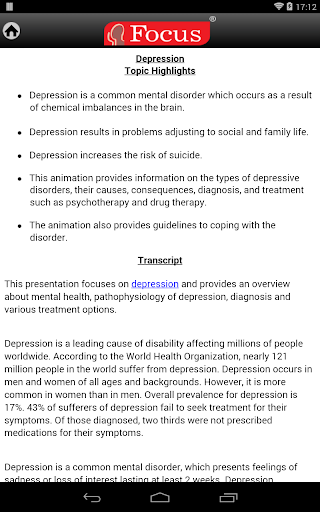 【免費醫療App】Depression-An overview-APP點子