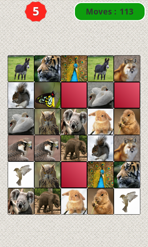 Animals Matching Game Screen 3