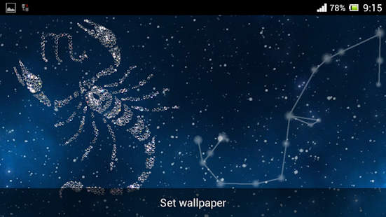 Zodiac Scorpio Live Wallpaper Screenshots 2