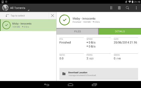 µTorrent® Pro - Torrent App Screenshot