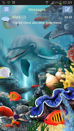 Mořské ryby Theme GO SMS Pro poster 1