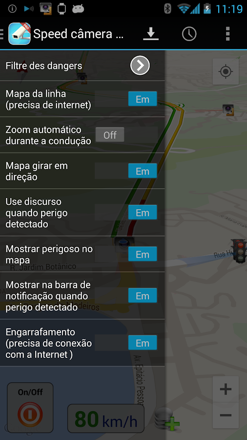   Speed ​​câmera detector (PRO): captura de tela 