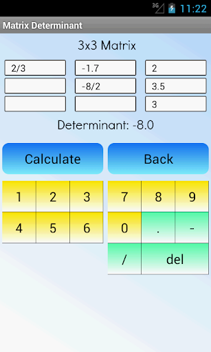 Matrix Determinant Calculator