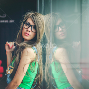 mirror by Dennis Prabowo - People Portraits of Women