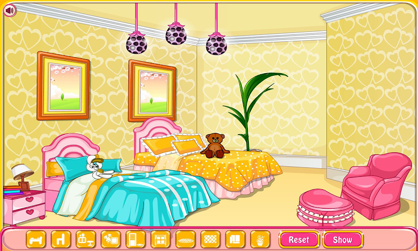 Girly room decoration game Screen 3