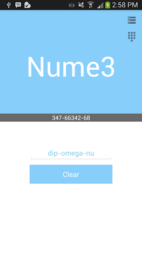 Nume3 - The Phoneword master