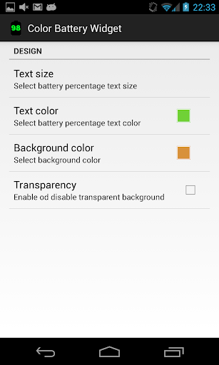 Color Battery Widget