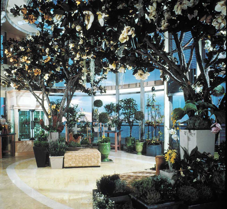 Celebrity Infinity's Conservatory will transport you to a garden oasis.