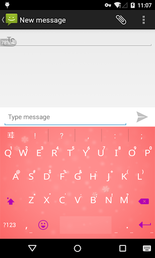 Emoji Keyboard - Pink Snow