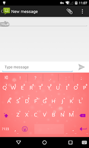 Emoji Keyboard - Pink Snow screenshot 0
