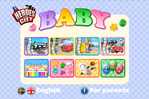 Android application Heroes of the City Baby App screenshort