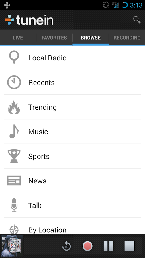 TuneIn Radio Pro screenshot