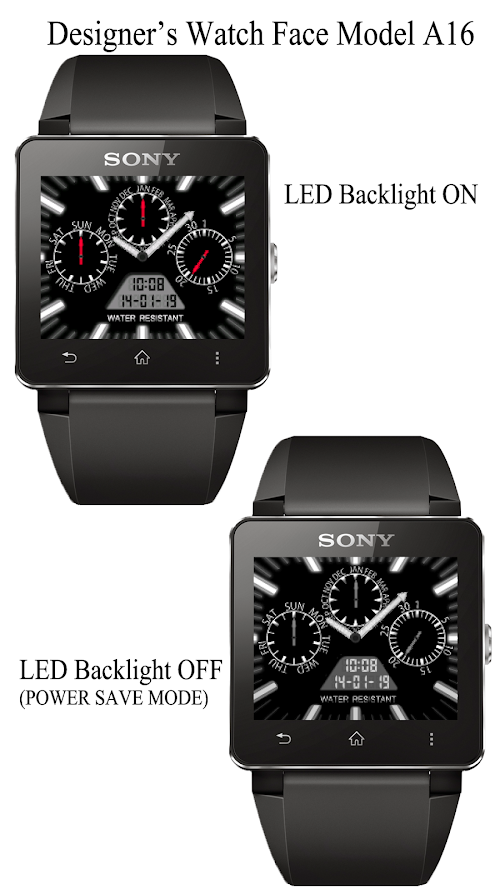 Androidアプリ A16 WatchFace for SmartWatch2 のスクリーンショット
