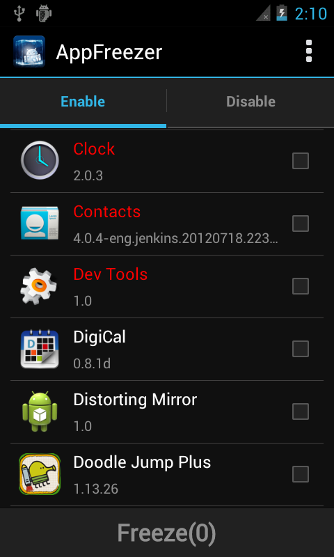    App Freeze- screenshot  