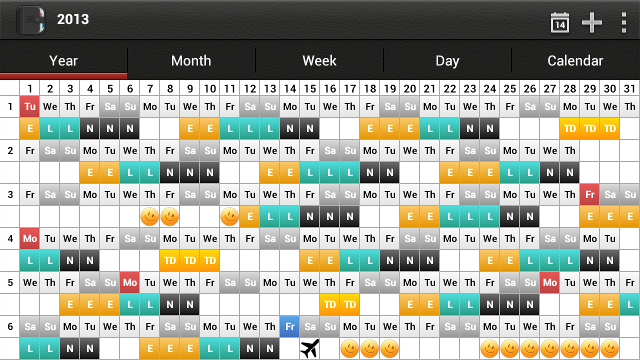 Android application iPlanner screenshort