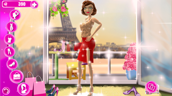 巴黎時尚裝扮女孩遊戲