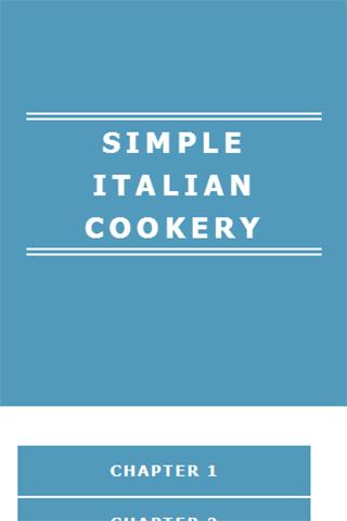 SIMPLE ITALIAN COOKERY