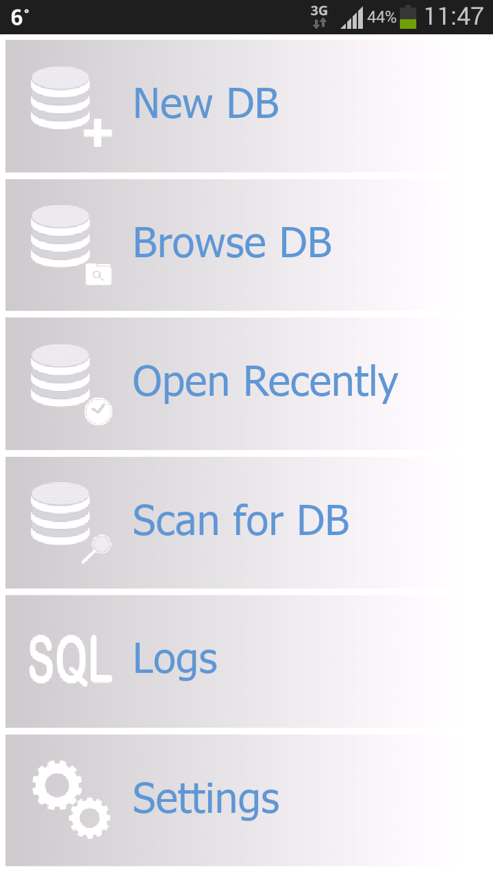 SQLite Magic Pro Screen 1