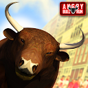 Angry Bull Run 3D simulator mobile app icon
