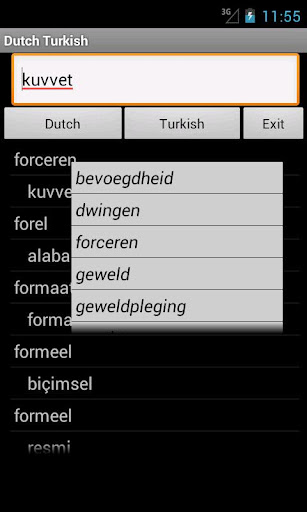 Dutch Turkish Dictionary