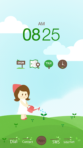 Green Tree Buzz Launcher Theme