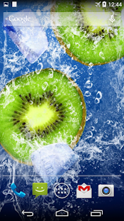 Fruits In Water Live Wallpaper