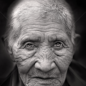 Glance by Pronab Kundu - Black & White Portraits & People