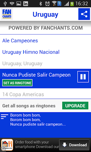 免費下載運動APP|Uruguay World Cup 2014 Songs app開箱文|APP開箱王