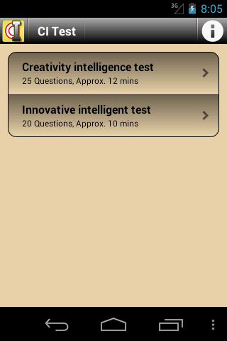 CI Intelligence Test