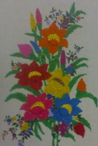 paintings of flowers. Painting-Bunch of Flowers