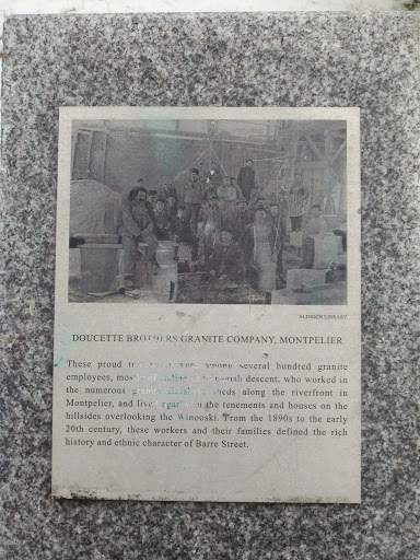 Doucette Brothers Granite Plaque