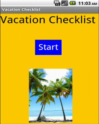 Vacation Checklist