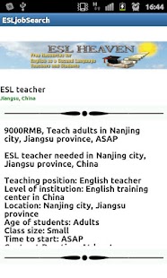 Free ESL Job Search APK for PC