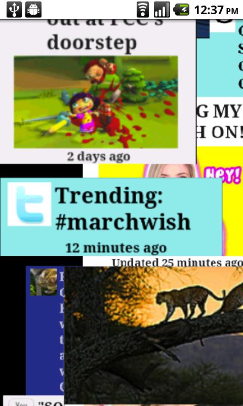 Social Media Ticker Slide Show Screen 1
