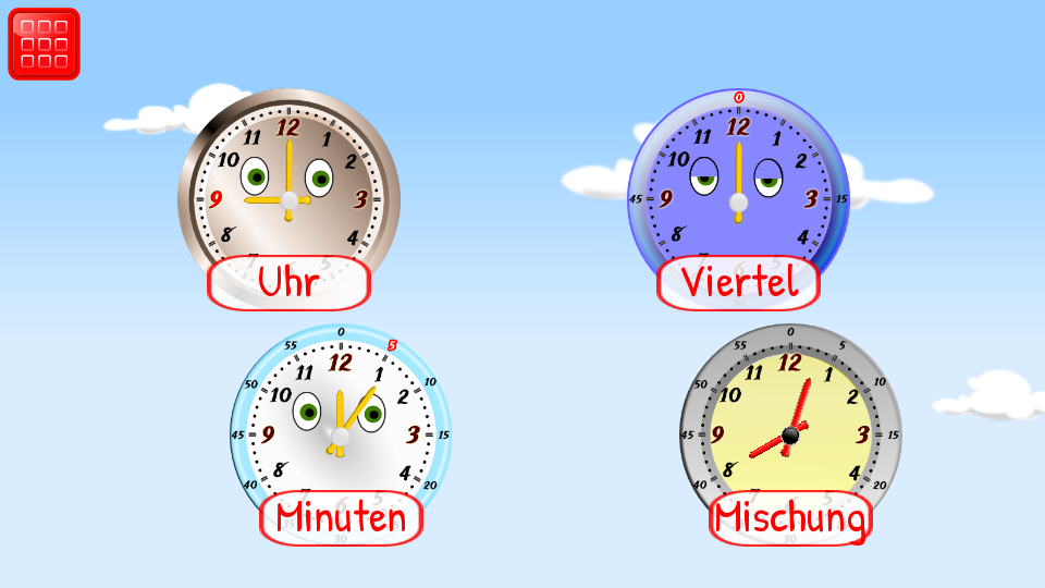Android application Tell Time for Kids First Grade screenshort