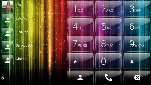 【免費個人化App】Dialer theme Curtain Neon-APP點子