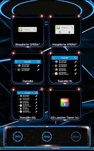 【免費個人化App】NeonBlue 2 Next Launcher Theme-APP點子