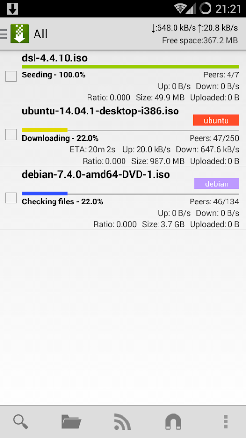 tTorrent Lite - Torrent Client - screenshot