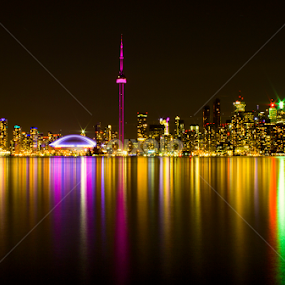 Toronto Nightscape by Hasan Mahmud Tipu - City,  Street & Park Skylines