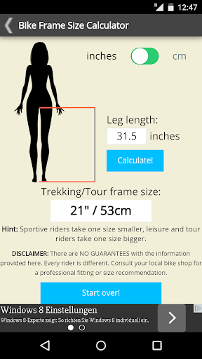 免費下載運動APP|Bike Frame Size Calculator app開箱文|APP開箱王